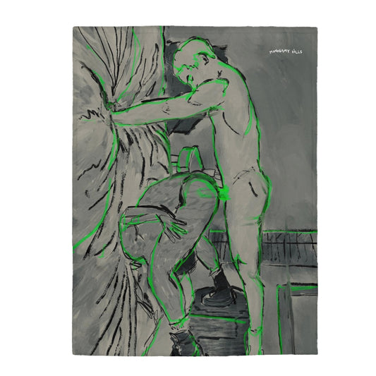 grey neon boys blanket