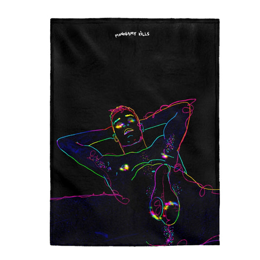 Neon hunk blanket